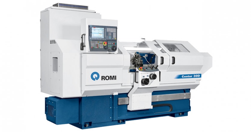 Torno CNC – Modelo:  Romi Centur 30 D - Capacidade: Ø 200 x 800 mm